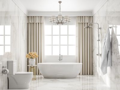 Elegant freestanding bathtub